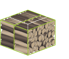 Image d'un stère en 50cm